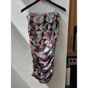 Le Superbe Rockstar Skirt Sequin NWT size M